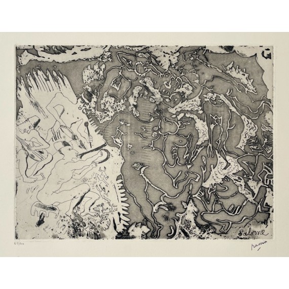 PASCIN two female nudes engraving 1926/1980