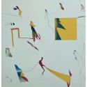 JAN VOSS Lithographie Composition Abstraite
