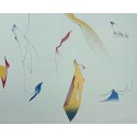 JAN VOSS Lithographie Composition Abstraite