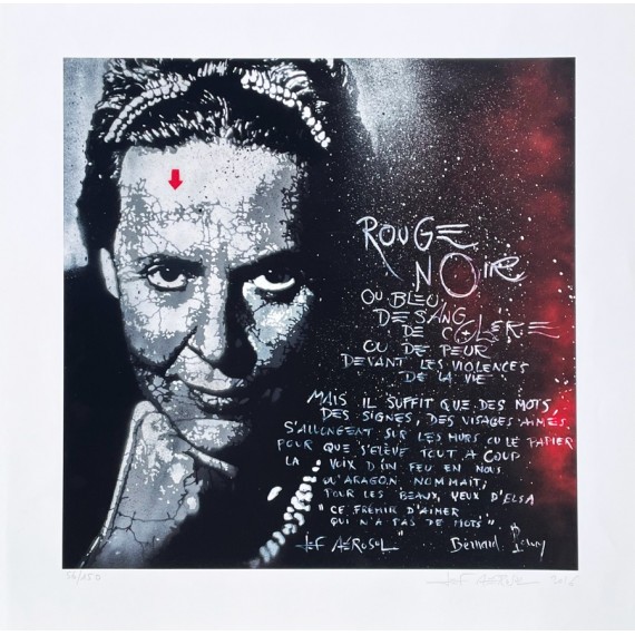 JEF AEROSOL Portrait d'Elsa Triolet, 2016