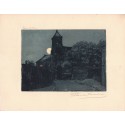 Aquatinte - Église Saint-Pierre de Nuit à Montmartre