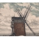 Aquatinte - Au point de vue de Montmartre, le moulin debray