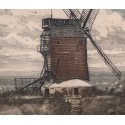 Aquatinte - Au point de vue de Montmartre, le moulin debray