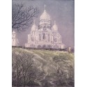 Aquatinte - le Sacré-Coeur de Montmartre