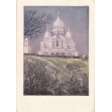 Aquatinte - le Sacré-Coeur de Montmartre