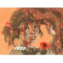Lucien Joseph FONTANAROSA  - Young Girl with a Poppy
