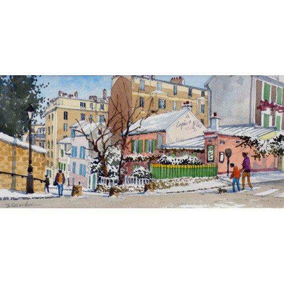 Le cabaret du Lapin Agile à Montmartre, Paris