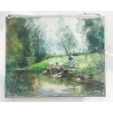 Jules René Hervé - Les laveuses au bord de la rivière