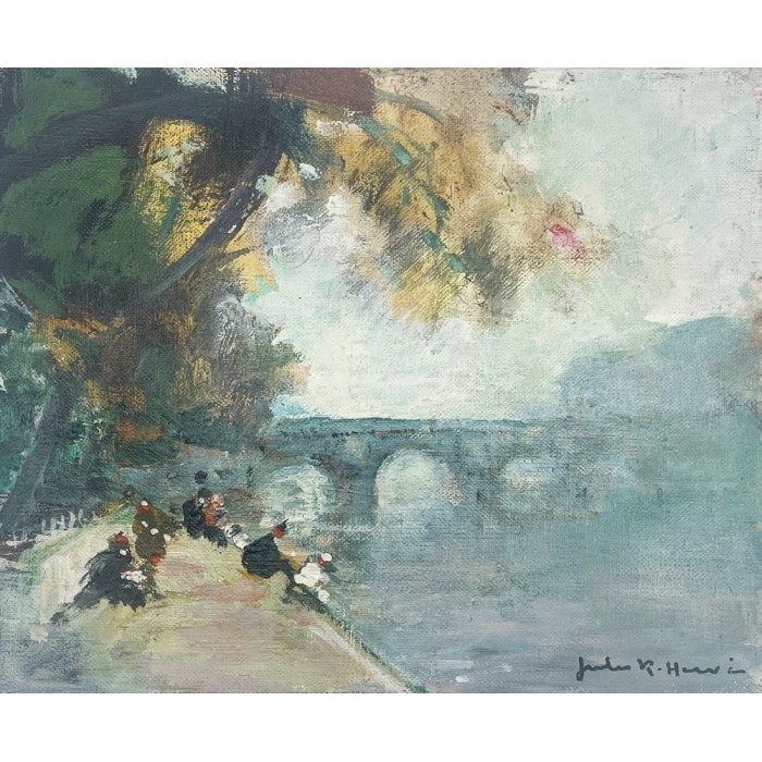 Jules René Hervé - Les bords de Seine, Pont Neuf