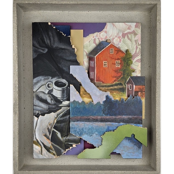 L’Odeur du feu de bois ensemble réel