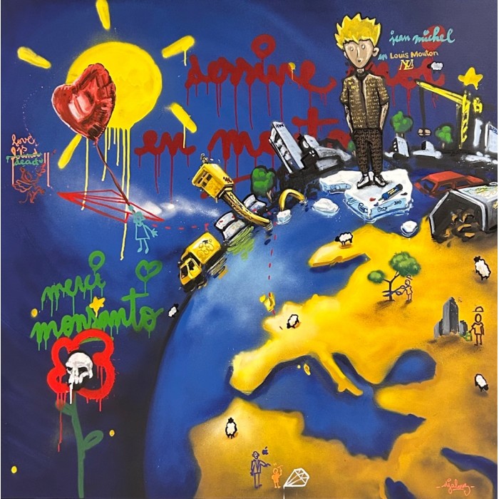 Merci Monsanto par DJALOUZ lors de sa performance au Festival de la Galerie Roussard à la Poste du Louvre à Paris