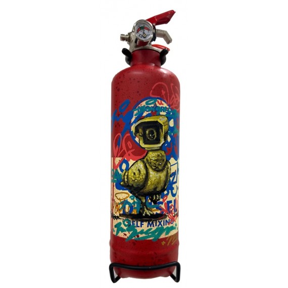 Pigecam sur véritable extincteur