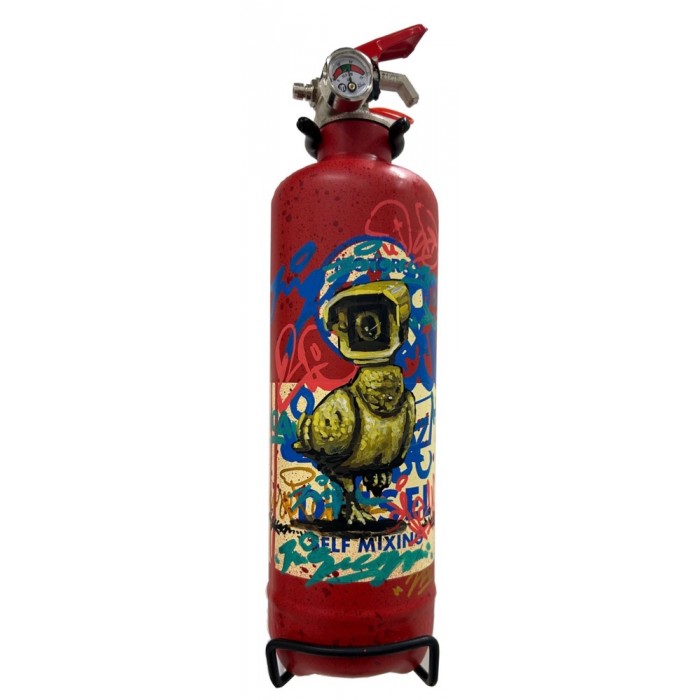 Pigecam sur véritable extincteur