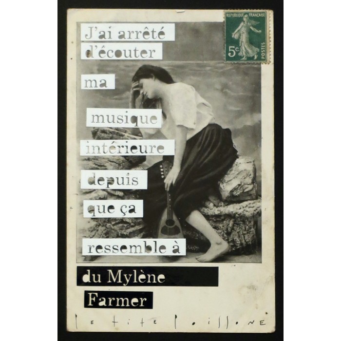 J'ai arrêté d'écouter ma musique intérieure depuis que ça ressemble à du Mylène Farmer