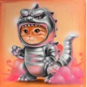 Peinture - Catzilla