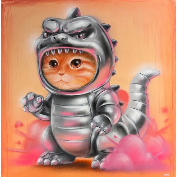 Peinture - Catzilla