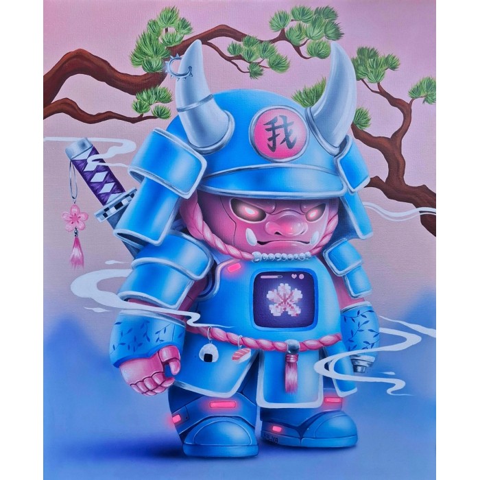 Peinture - Samurai unit by KALDEA Street Art