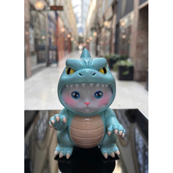 Sculpture KatZilla Artoyz VERT Kaldea Galerie Roussard