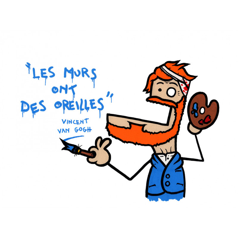 Les Murs Ont Des Oreilles Street Art TOCTOC | Achat d'oeuvres et biographie | Street Art | Duduss