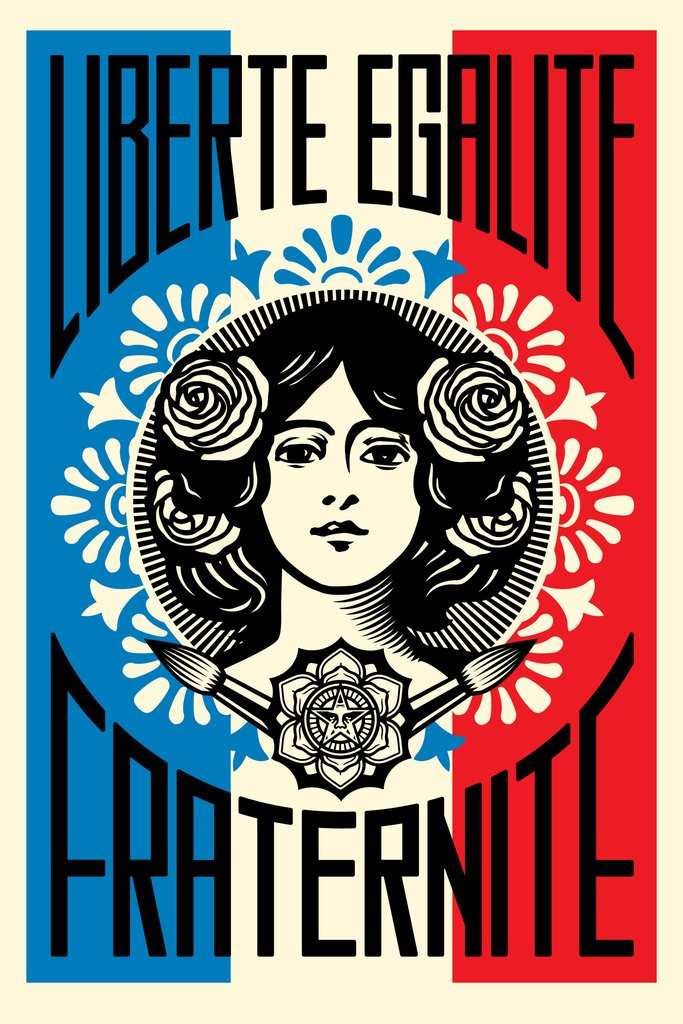 Shepard Fairey OBEY | Street Art |Liberté Égalité Fraternité|Marianne