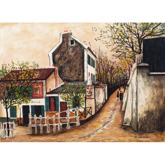 Montmartre, the cabaret of the Lapin Agile and Saint-Vincent street