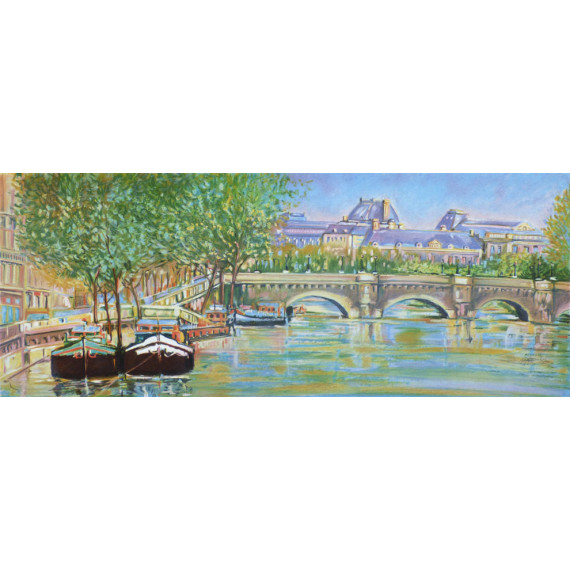 Paris, the bridge over the Seine