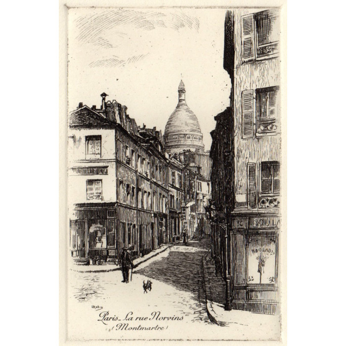 Paris, Montmartre, rue du Chevalier de la Barre