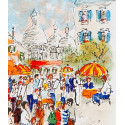 Urbain Huchet - The Place du Tertre in Montmartre