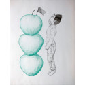 Drawing -  Little person ( Large as three apples )