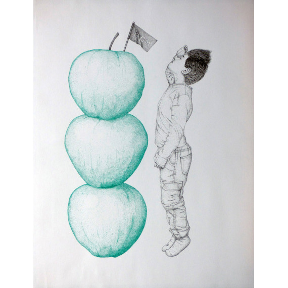 Drawing -  Little person ( Large as three apples )