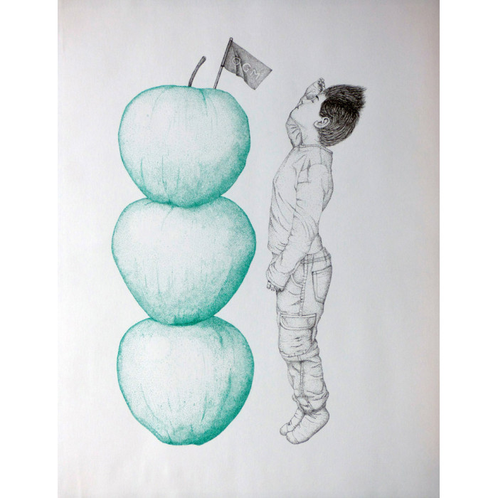 Drawing -  Little person ( Large as three apples )