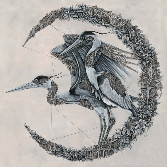 Peinture - Herons Mechanimals ARDIF