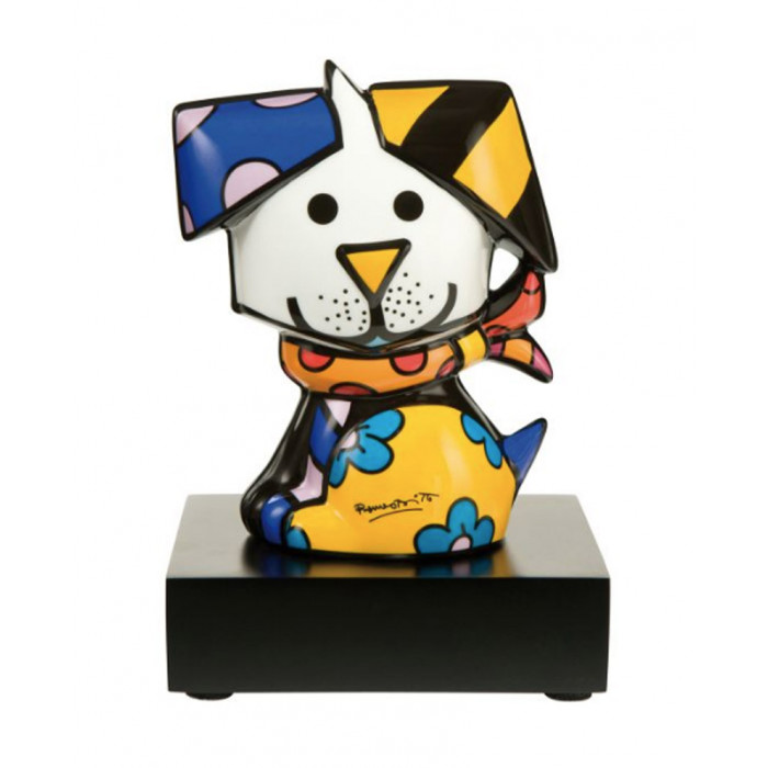 The Dog -sculpture-romero-britto