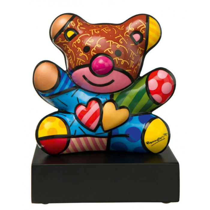 The Brown Bear -sculpture-romero-britto