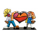 The Lovers -sculpture-romero-britto