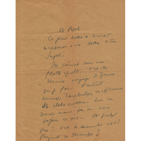 LETTER - Céline to Gen Paul