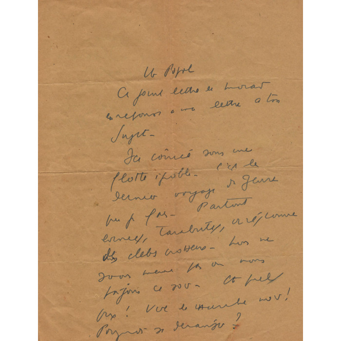 LETTRE - Céline à Gen Paul