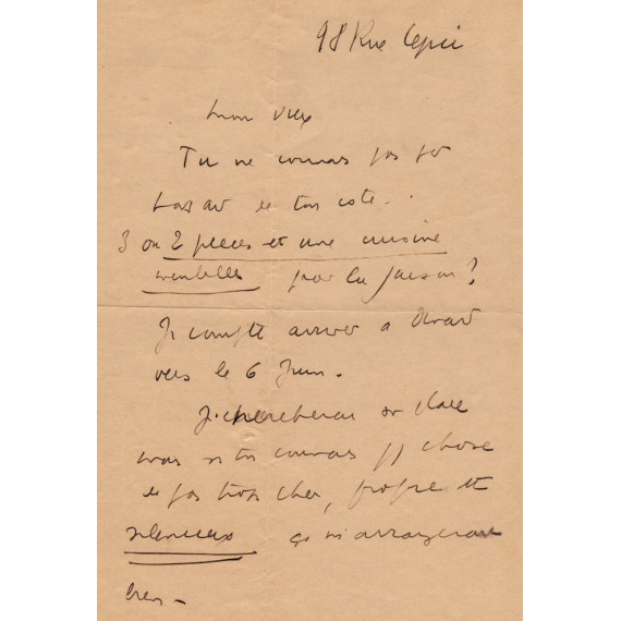 LETTER - Céline to Gen Paul