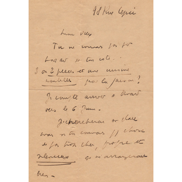 LETTER - Céline to Gen Paul