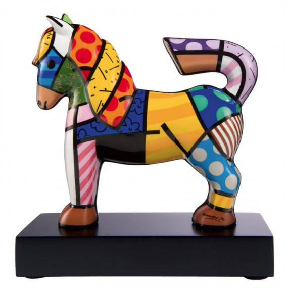 Le petit cheval -sculpture-romero-britto