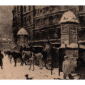 Félix Buhot - Place Bréda - Hivers de 1879 à Paris