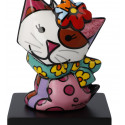 Le petit chat au foulard -sculpture-romero-britto