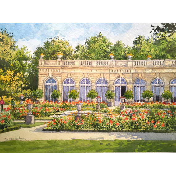 Jardins de Bagatelle -a-paris-jean-charles-decoudun-aquarelle