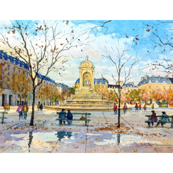 Place  Saint-Sulpice à Paris