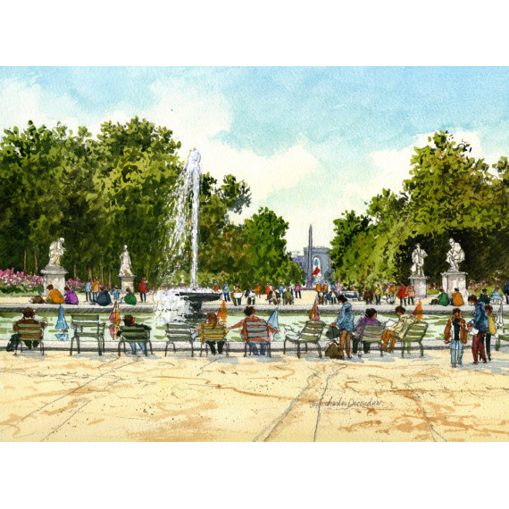 Le Jardin des Tuileries à Paris