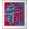 Victor Vasarely - Tecture 1983 - Lithographie originale