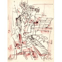 Lithographie - Le duo Piano et Violon-gen-paul