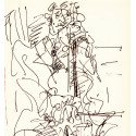 Lithographie - Le violoncelliste-gen-paul