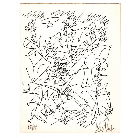 Lithograph - The card player