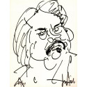 Lithograph - The portrait of Balzac